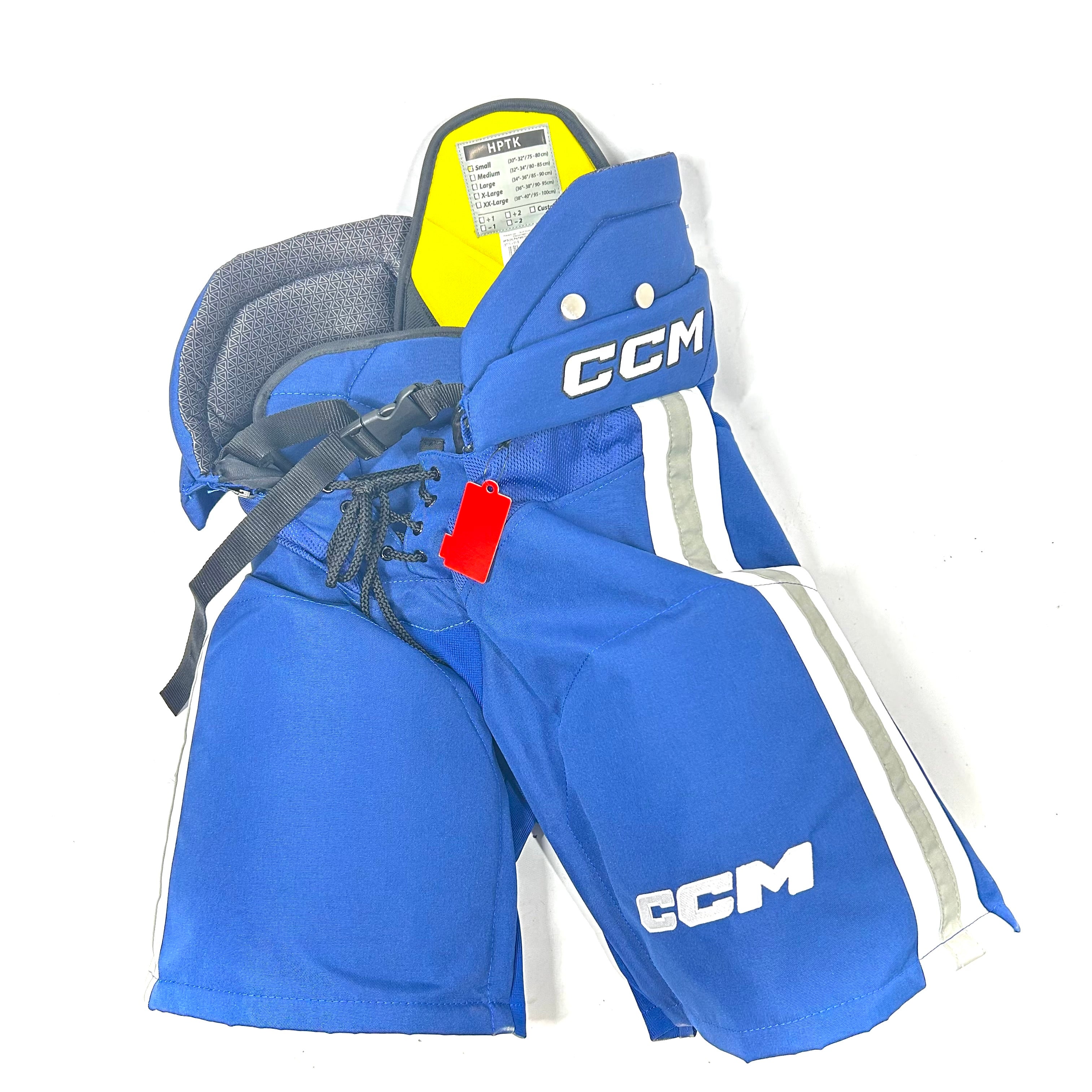CCM HPTK - Pantalon de hockey Pro Stock (bleu/blanc/gris)